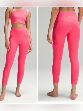 Lululemon align leggings with pockets lip gloss pink 6